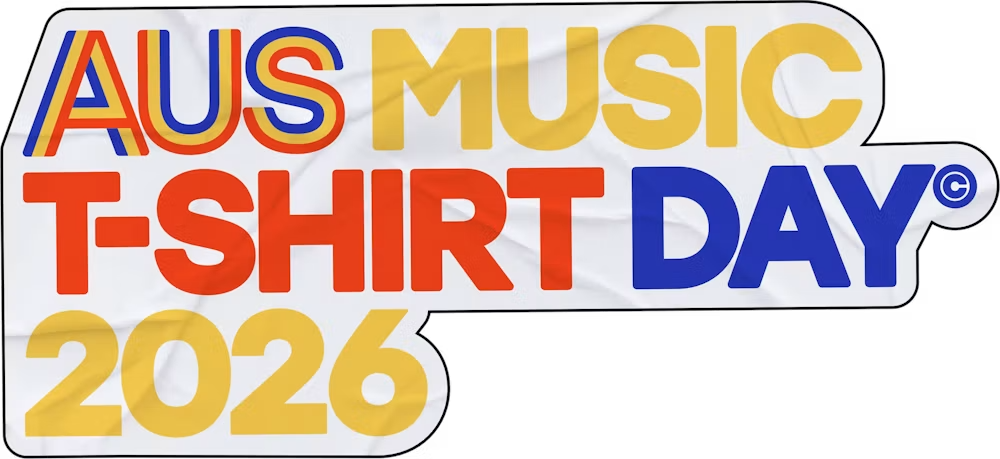 Ausmusic T-Shirt Day Support Act 2026 Official Merchandise